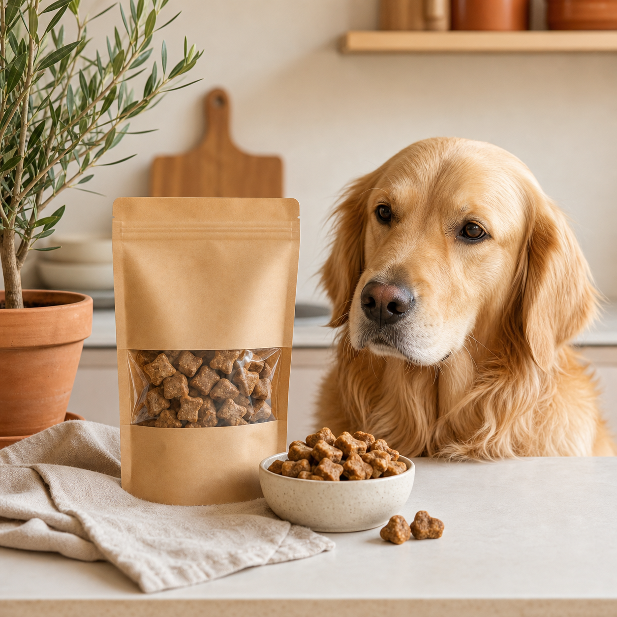 Snacks naturales para perros