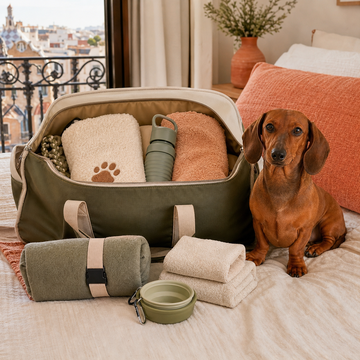 Kit de viaje para perro